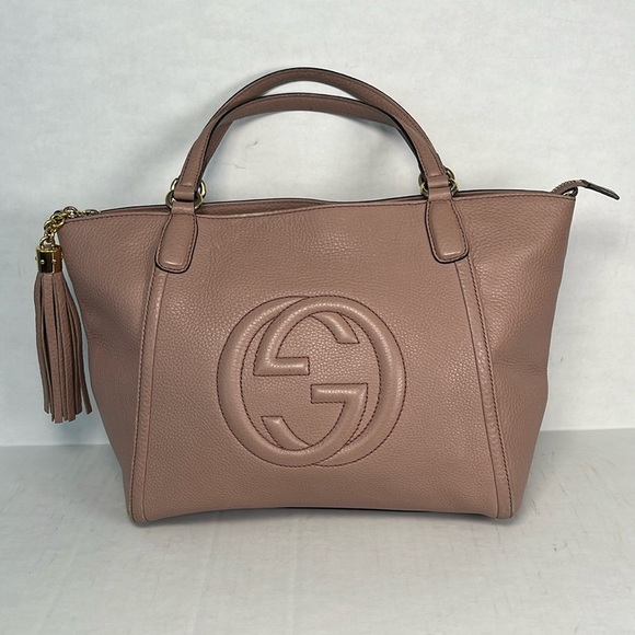 Gucci Handbags - Gucci Soho Tote - blush pink color